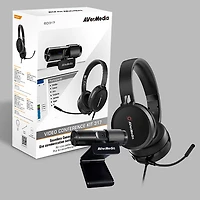 Caméra Web HD 1080p Live Streamer CAM 313 et ensemble de conférence à oreillette d'AVerMedia (PW317)