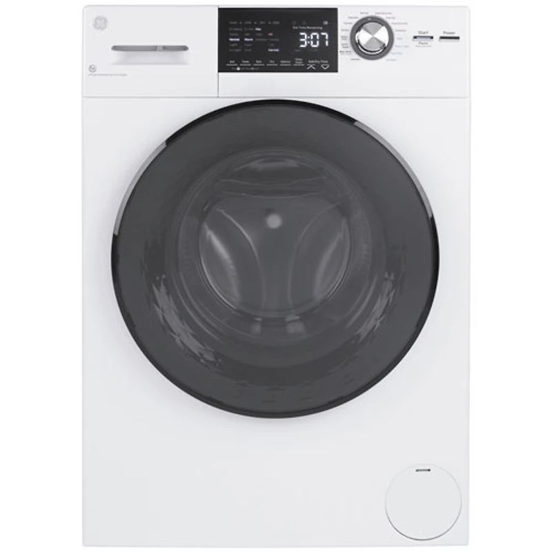 Duo laveuse-sécheuse électrique de 2,8 pi³ de GE (GFQ14ESSNWW) - Blanc