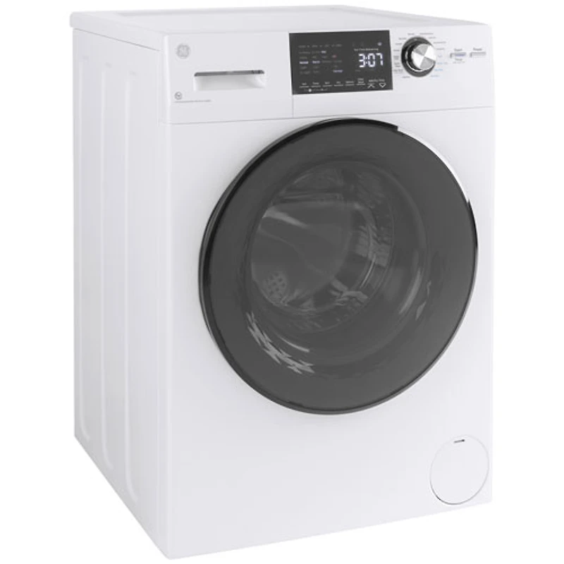 Duo laveuse-sécheuse électrique de 2,8 pi³ de GE (GFQ14ESSNWW) - Blanc