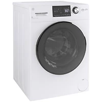 Duo laveuse-sécheuse électrique de 2,8 pi³ de GE (GFQ14ESSNWW) - Blanc