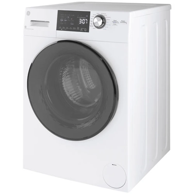 Duo laveuse-sécheuse électrique de 2,8 pi³ de GE (GFQ14ESSNWW) - Blanc