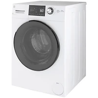 Duo laveuse-sécheuse électrique de 2,8 pi³ de GE (GFQ14ESSNWW) - Blanc