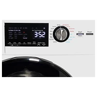 Duo laveuse-sécheuse électrique de 2,8 pi³ de GE (GFQ14ESSNWW) - Blanc