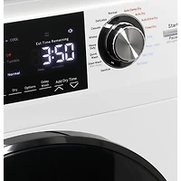 Duo laveuse-sécheuse électrique de 2,8 pi³ de GE (GFQ14ESSNWW) - Blanc