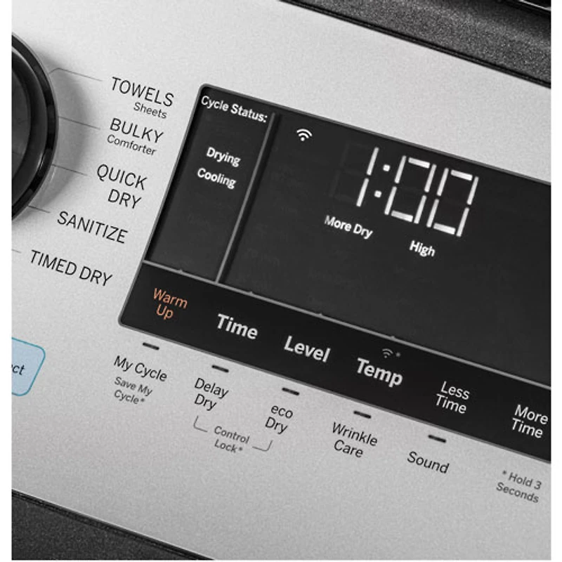 Duo laveuse-sécheuse électrique de 2,8 pi³ de GE (GFQ14ESSNWW) - Blanc