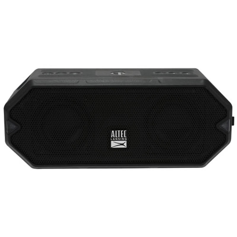 Haut-parleur sans fil Bluetooth étanche HydraBlast d'Altec Lansing - Noir/Bleu royal