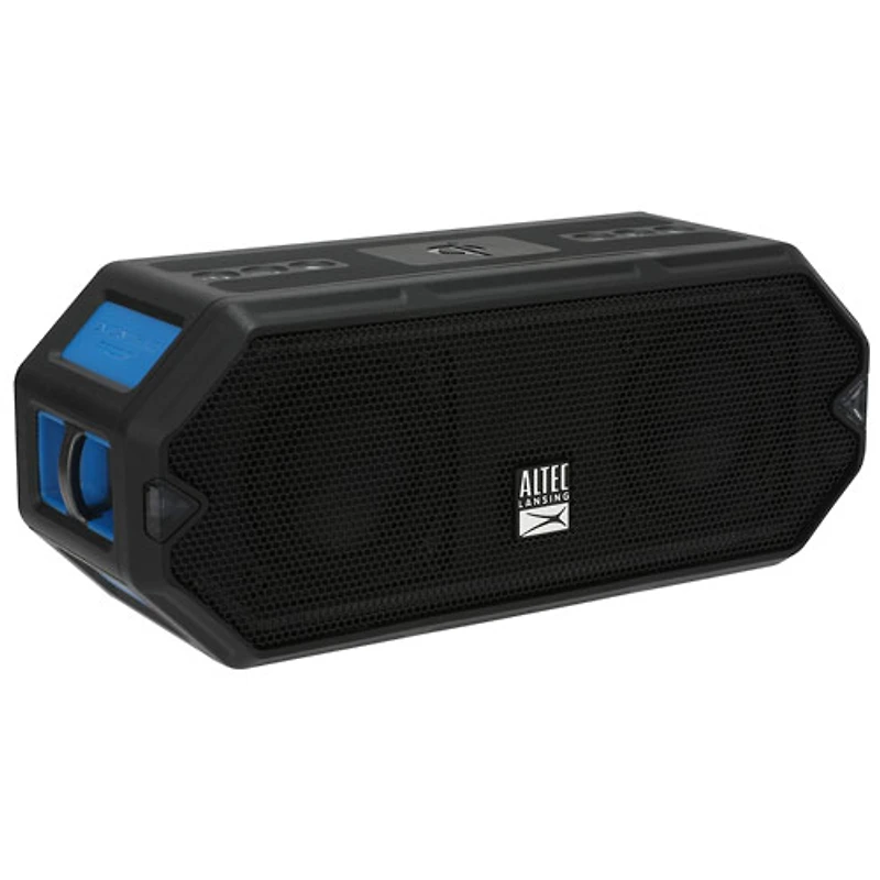Haut-parleur sans fil Bluetooth étanche HydraBlast d'Altec Lansing - Noir/Bleu royal