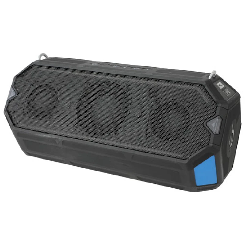 Altec Lansing HydraShock Waterproof Bluetooth Wireless Speaker - Black/Royal Blue