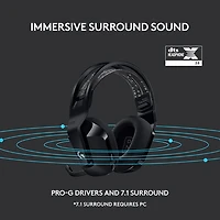 Logitech G733 LIGHTSPEED RGB Wireless Gaming Headset - Black