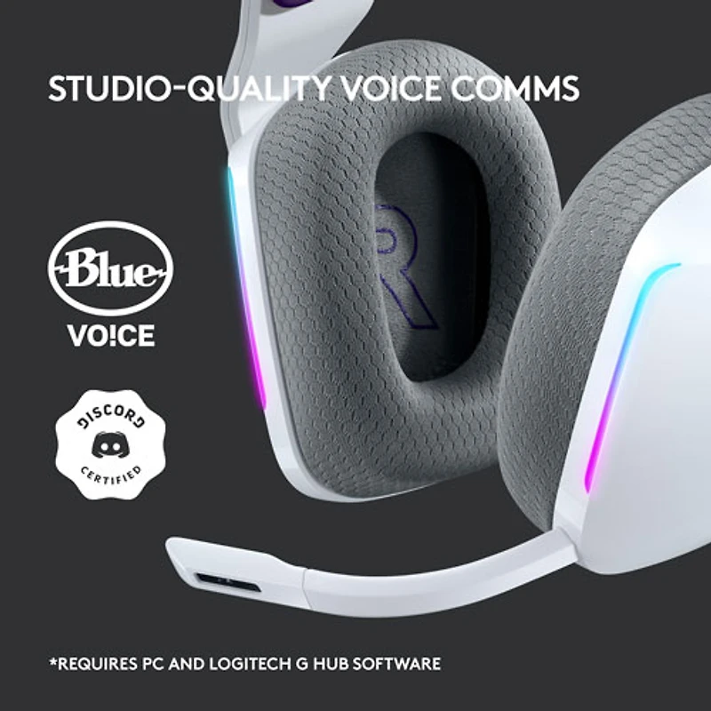 Logitech G733 LIGHTSPEED RGB Wireless Gaming Headset - White