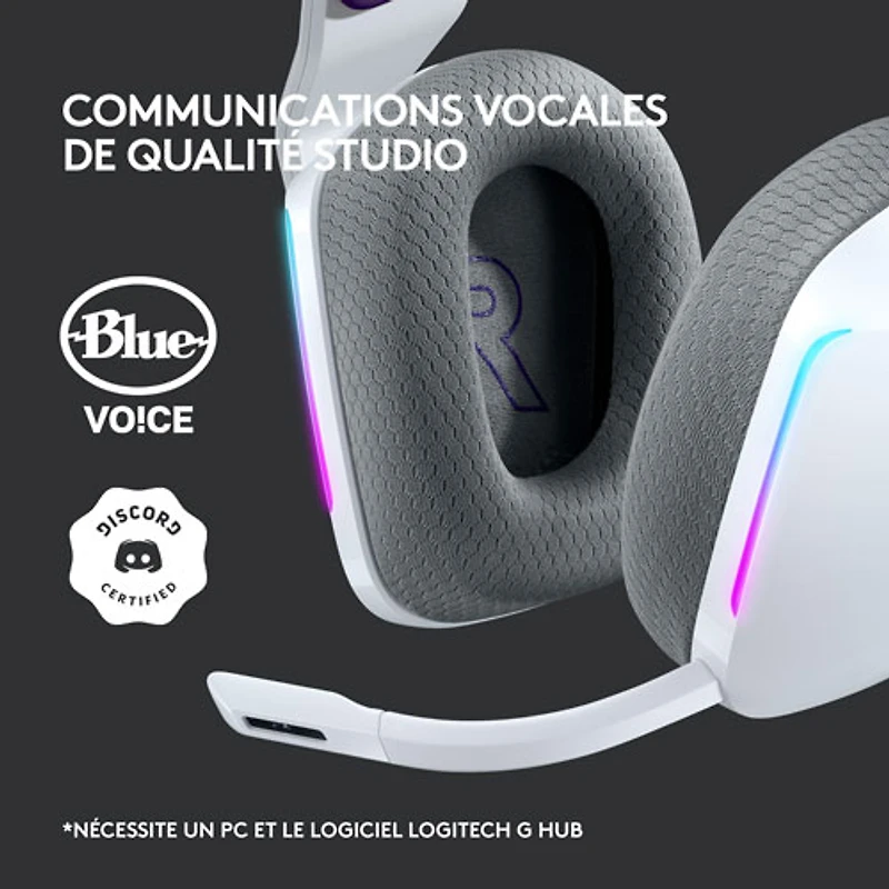 Logitech G733 LIGHTSPEED RGB Wireless Gaming Headset - White