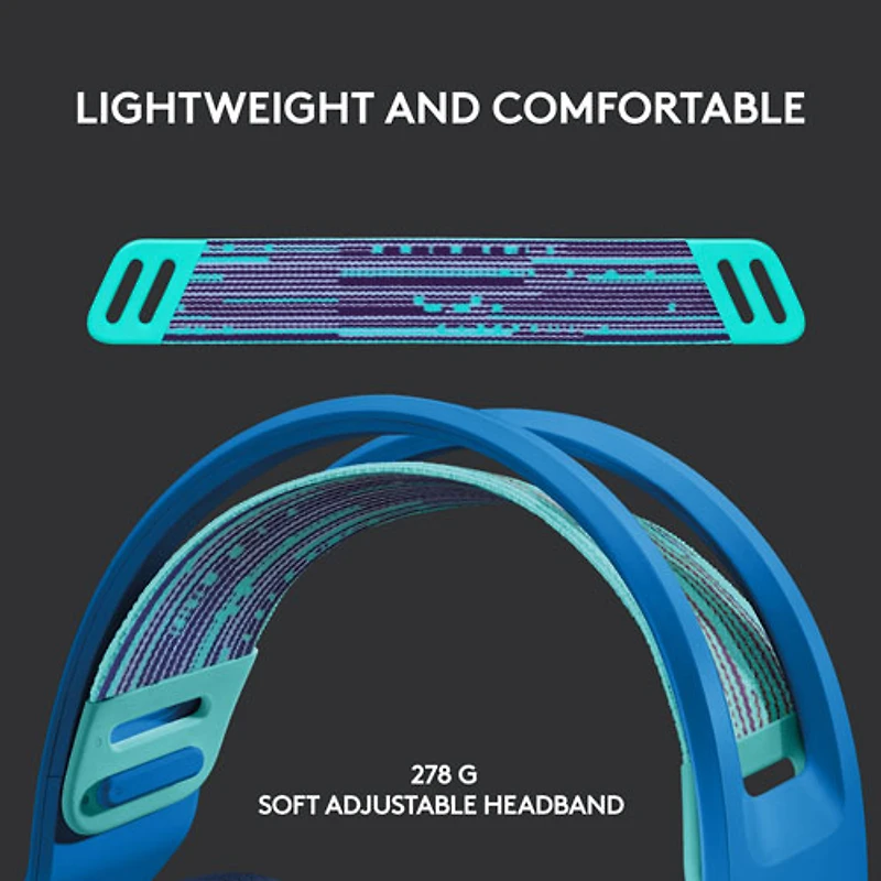 Logitech G733 LIGHTSPEED RGB Wireless Gaming Headset - Blue
