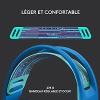 Logitech G733 LIGHTSPEED RGB Wireless Gaming Headset - Blue