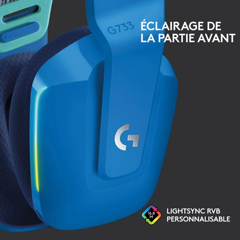 Logitech G733 LIGHTSPEED RGB Wireless Gaming Headset - Blue