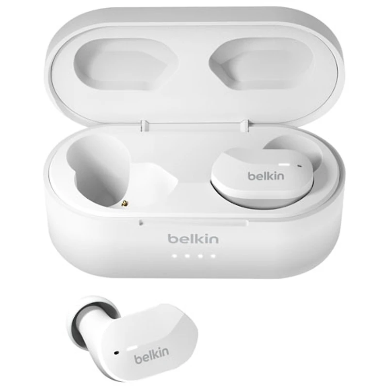 Écouteurs boutons 100 % sans fil SOUNDFORM de Belkin - Blanc