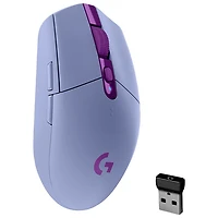 Souris de jeu optique HERO sans fil de 12 000 ppp G305 LIGHTSPEED de Logitech - Lilas