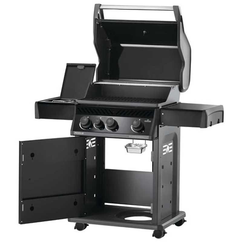 Napoleon Rogue 425 42000 BTU Propane BBQ with Side Burner & Grill Cover - Black - Only at Best Buy