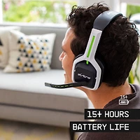 ASTRO Gaming A20 Gen 2 Wireless Gaming Headset with Microphone for Xbox Series X / Xbox One - White/Green