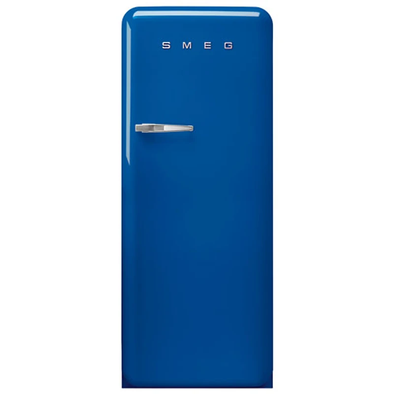 Réfrigérateur à une porte 9,2 pi³ 24 po de style années 50 de Smeg (FAB28URBE3) - Bleu