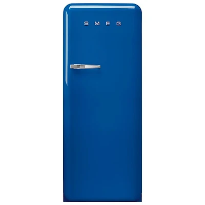 Réfrigérateur à une porte 9,2 pi³ 24 po de style années 50 de Smeg (FAB28URBE3) - Bleu