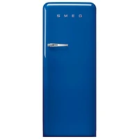 Réfrigérateur à une porte 9,2 pi³ 24 po de style années 50 de Smeg (FAB28URBE3) - Bleu