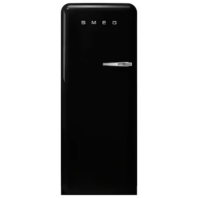 Réfrigérateur à une porte 9,2 pi³ 24 po de style années 50 de Smeg (FAB28ULBL3) - Noir