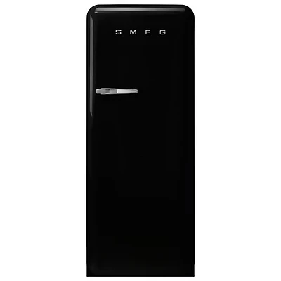 Réfrigérateur à une porte 9,2 pi³ 24 po de style années 50 de Smeg (FAB28URBL3) - Noir