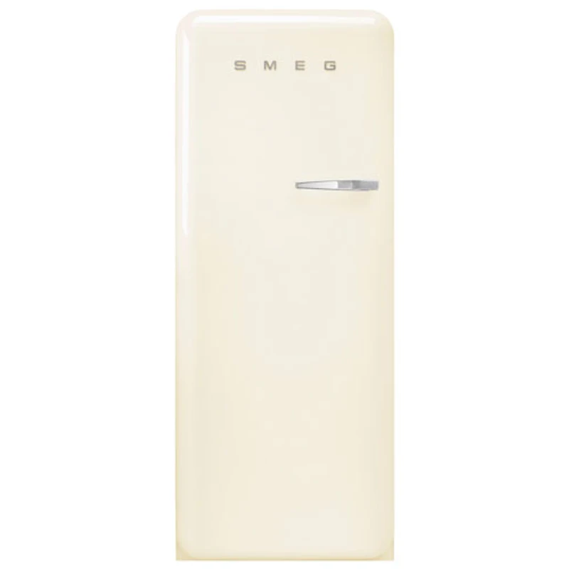 Réfrigérateur à une porte 9,2 pi³ 24 po de style années 50 de Smeg (FAB28ULCR3) - Crème