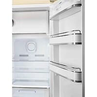 Smeg 50's 24" 9.2 Cu. Ft. All-Fridge Refrigerator (FAB28URCR3) - Cream