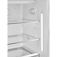 Smeg 50's 24" 9.2 Cu. Ft. All-Fridge Refrigerator (FAB28URCR3) - Cream