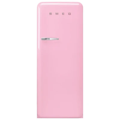 Smeg 50's 24" 9.2 Cu. Ft. All-Fridge Refrigerator (FAB28URPK3) - Pink