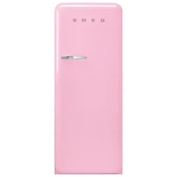 Smeg 50's 24" 9.2 Cu. Ft. All-Fridge Refrigerator (FAB28URPK3) - Pink