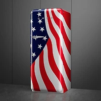 Smeg 50's 24" 9.2 Cu. Ft. All-Fridge Refrigerator (FAB28URDUS3) - US Flag