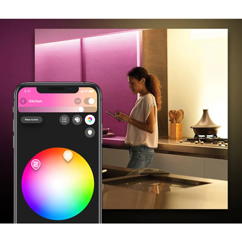 Philips Hue Lightstrip Plus V4 2m (6.6 ft.) Smart LED Light Strip