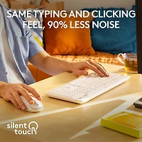 Ensemble clavier et souris optique sans fil silencieux MK295 de Logitech