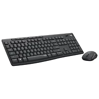 Ensemble clavier et souris optique sans fil silencieux MK295 de Logitech - Graphite