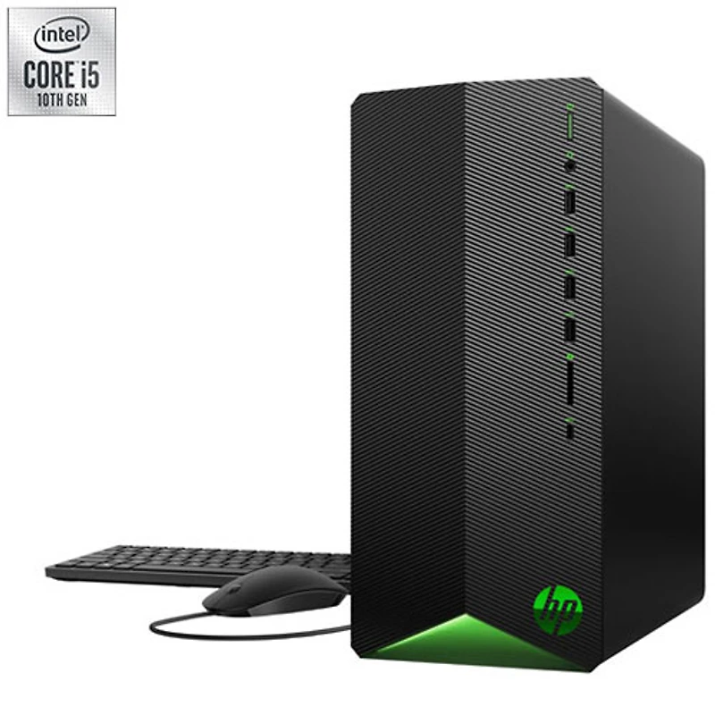 Ordinateur de jeu Pavilion HP (Core i5-10400F d'Intel/DD 1 To/SSD 256 Go/RAM 12 Go/GTX 1650 Super) - Anglais