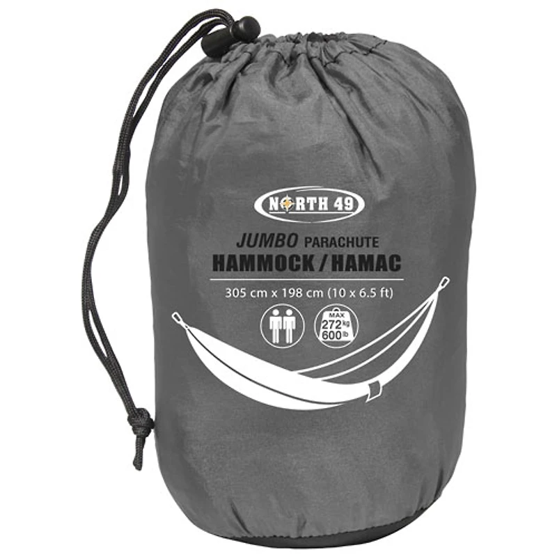 North 49 Double XL Hammock - Grey/Black