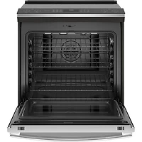 Cuisinière induction enc. 5 éléments/conv. véritable 5,3 pi³ 30 po Profile de GE (PCHS920YMFS)-Inox