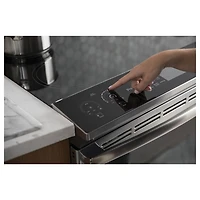 Cuisinière induction enc. 5 éléments/conv. véritable 5,3 pi³ 30 po Profile de GE (PCHS920YMFS)-Inox