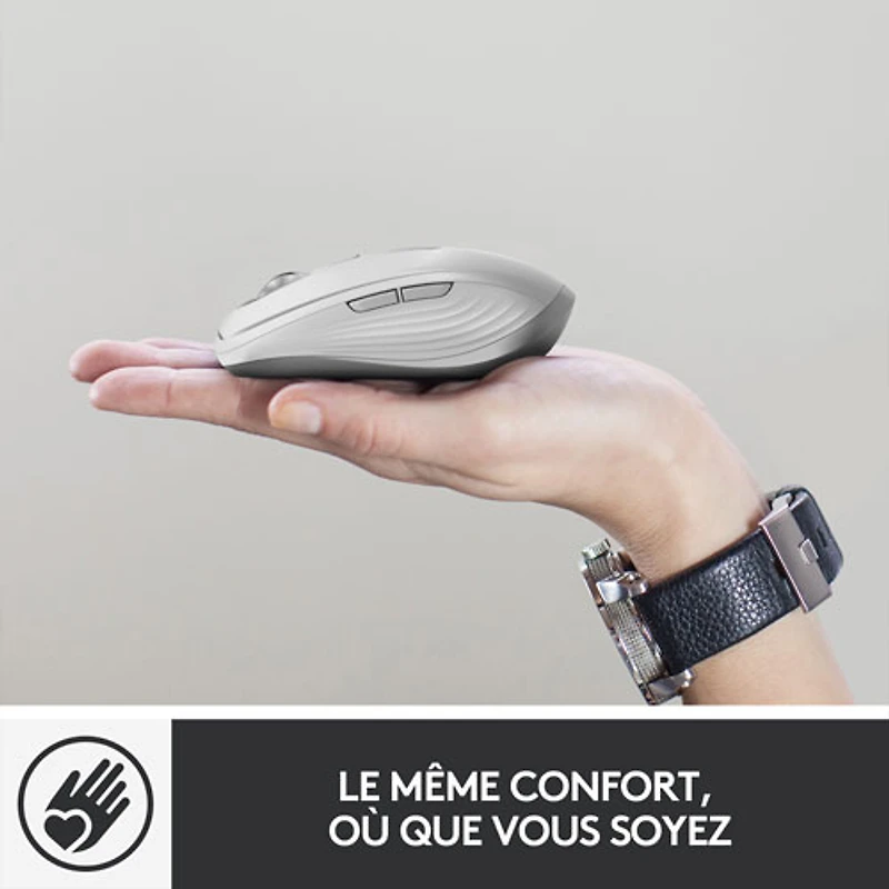 Logitech MX Anywhere 3 Bluetooth Darkfield Mouse for Mac - Pale Grey