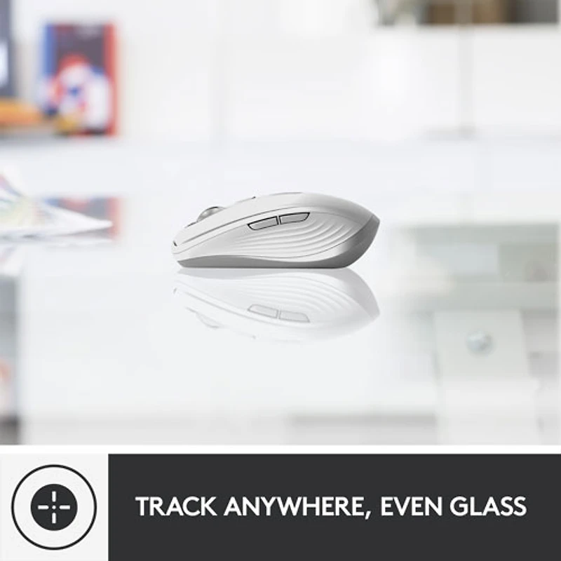 Logitech MX Anywhere 3 Bluetooth Darkfield Mouse for Mac - Pale Grey