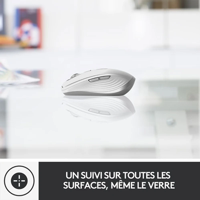 Logitech MX Anywhere 3 Bluetooth Darkfield Mouse for Mac - Pale Grey