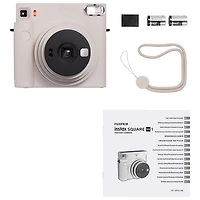 Appareil photo instantané Instax Square SQ1 de Fujifilm - Blanc craie