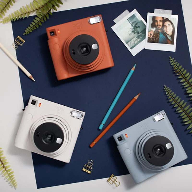 Appareil photo instantané Instax Square SQ1 de Fujifilm - Blanc craie