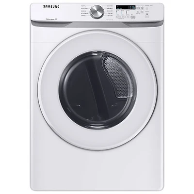 Samsung 7.5 Cu. Ft. Electric Dryer (DVE45T6005W/AC) - White - Open Box - Scratch & Dent