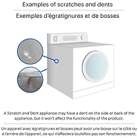 Samsung 7.5 Cu. Ft. Electric Dryer (DVE45T6005W/AC) - White - Open Box - Scratch & Dent