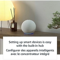 Concentrateur de maison intelligente Amazon Echo (4e génération) avec Alexa - Bleu crépuscule