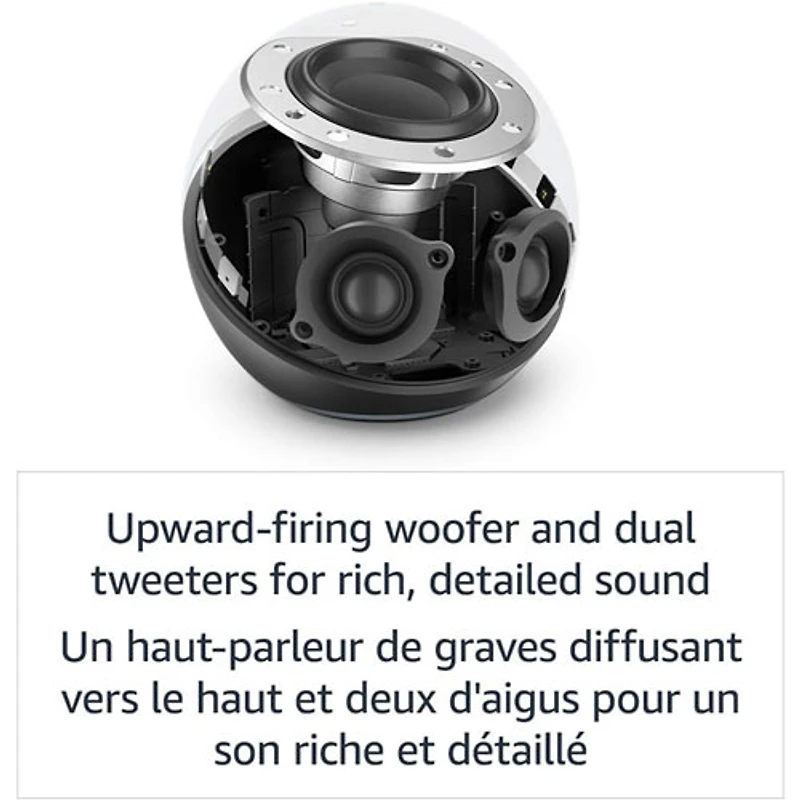 Concentrateur de maison intelligente Amazon Echo (4e génération) avec Alexa - Bleu crépuscule