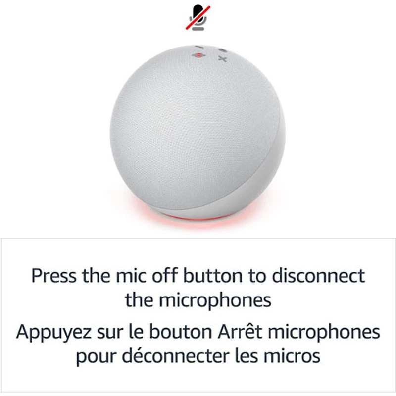 Concentrateur de maison intelligente Amazon Echo (4e génération) avec Alexa - Bleu crépuscule